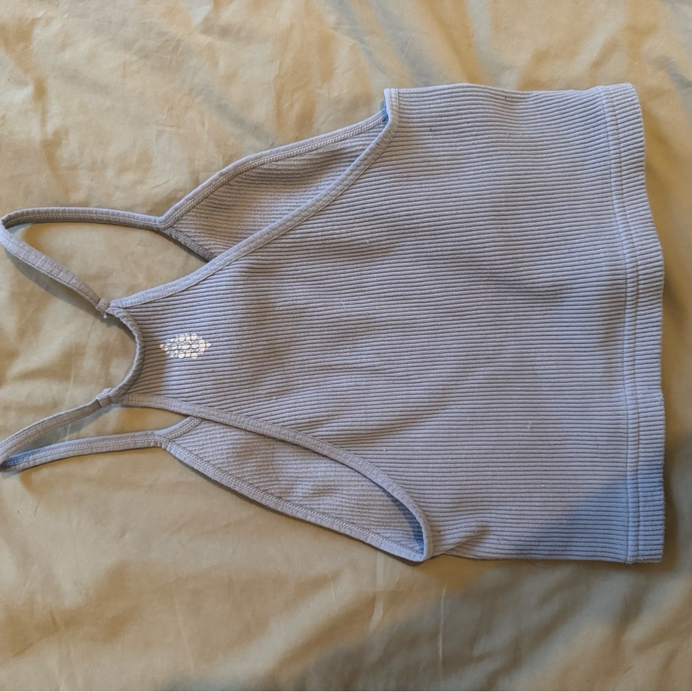 FP Movement Light Blue Ribbed Tank Top